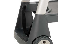 Gas cylinder holder - No need to disconnect the bottle when moving the barbecue Gas bottle holder