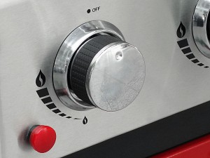 Soft touch control knobs and piezo ignition for easy lighting Control knob