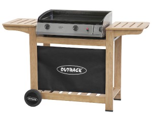 Traditional Outback barbecue look Plancha 2B on Trolley