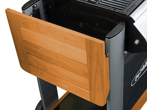 Folding side shelves for compact storage Folded side shelf