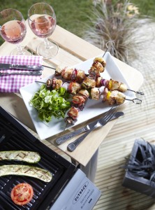 Barbecued skewers