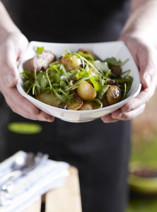 Barbecued vegetables