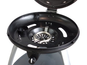 Stainless steel burner with integra-spark ignition