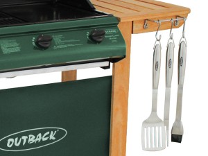 Side shelf tool hooks