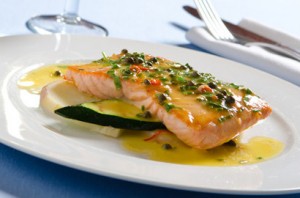 Grilled Salmon with Capers