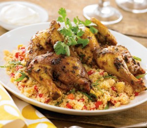 Spiced Spatchcock with Citrus Couscous