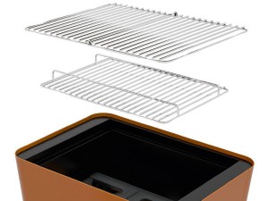 Chrome cooking grill & charcoal grate