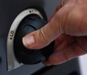 Turning off gas burner