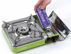 Operates on standard butane gas cartridges