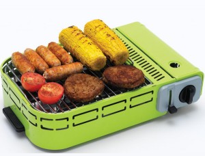 Chrome grill for barbecuing food