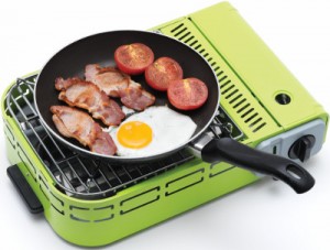 Gas hob for frying, boiling a kettle or heating a sauce pan