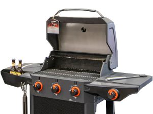 Fire with Hood Open
