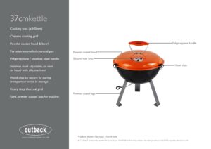 Charcoal 37cm Kettle Showcard
