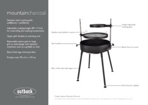 Mountain Charcoal Showcard