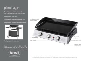 Plancha Gas Showcard